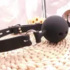 Jouets pour adultes Fetish Extreme Full Silicone Breathable Ball Gag bondage open Mouth Gags Sex For Couple adulte jeu Taille S M L 230706