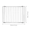 Grilles de barbecue Barbecue Rack Grill Net Panier en acier inoxydable Mesh Wire Bbq Griller Grilles extérieures Cuisson Poulet Topper Barbecue à charbon 230706