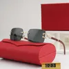 Mode carti top lunettes de soleil 2023 Kajia Frameless Lunettes de soleil garnies Ins Style Small Long Frame Femmes avec boîte d'origine