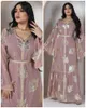 Этническая одежда 2023 Мусульманское макси -платье для женщин Лето Джалабия Дубай Марокканский кафтан Ближневосточная одежда Элегантная принт абая
