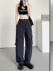 Women's Pants 2023 Cargo Summer Thin High Waist Casual Wide Leg American Fast Drying Leggings Loose