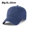 Bollkepsar 2023 Big Head XXL Baseballkeps för män Enfärgad Casual Plus Size Sport Justerbara utomhushattar 5660CM 6063CM 230707