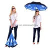 Umbrellas Folding Reverse Umbrella 85 Styles Double Layer Inverted Long Handle Windproof Rain Car C Drop Delivery Home Garden Househ Dhiwo