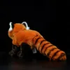 Stuffed Plush Animals Simulation Red Panda Ailurus Fulgens Lesser Panda Lovely Cute Dolls Soft Kawaii Animals Stuffed Plush Toys Kids Gift Collection L230707