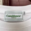 CASABLANCA T-shirts Rugzak Ijzeren Toren Zwaan Stempel Print Korte Mouw Katoen Losse Mannen Vrouwen Casa T-shirt L231120