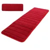 Tappeti 2 pezzi 120X40 cm Memory Foam assorbente antiscivolo Cucina Camera da letto Tappetino Tappeto Tappeto Cachi Data-Rosso