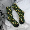 Calcetines de hombre Kawaii Hombre Verde Aguacate Planta Fruta Patrón Vestido Unisex Cómodo Cálido 3D Impreso Equipo