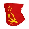 Cachecóis SBIP USSR CCCP Bandeira Soviética Russa Bandana Capa de Pescoço Máscara Impressa Cachecol Multifuncional Pesca Unissex Adulto Inverno