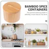 Storage Bottles Container Multi-function Jar Seasoning Can Tea Pitcher Lid Kitchen Supply Glass Holder Condiment Canisters