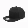 Casquettes de baseball classique Snapback Hat Cap Hip Hop Style Flat Bill Blank Solid Color Taille réglable