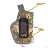 Aufbewahrungstaschen Militärische taktische Hüfttasche Nylon-Waffenhalter links rechts verfügbar Pistole Handfeuerwaffen Verdeckte Trageholster Home Storag Dhdc1