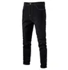 De nieuwe jeansbroek voor lente/zomer heren casual micro elastische jeans broek