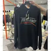 Erkek Hoodies Sweatshirts 2023 Vetements Hoodie İşlemeli Mektuplar Baskılı Ön ve Arka Erkek ve Erkek Sporları Hoodie T230707