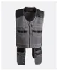 Men's Vests Spring And Summer Work Clothes Vest Stitching Multi-Pocket Zipper Outdoor Coat