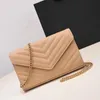 Designer de ombro crossbody woc bolsas femininas envelope couro genuíno cassandre matelasse moda luxo bolsa preto cáqui