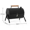 Barbecue Grills Portable Combine Grill 24 Personnes Patio Camping Pique-Nique Barbecue Poêle Rond 230706