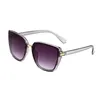 Негабаритные солнцезащитные очки для женщин роскошные дизайнерские дизайнерские бокалы пляжные очки украшения квадратные оттенки UV400