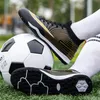 Sapatos de Segurança Masculino Futebol Profissional Unissex Chuteiras Tornozelo Chuteiras Grama Treino Jogo Futsal Antiderrapante Macio 230707
