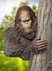 زخارف حديقة Bigfoot the bashful tree تمثال ثلاثي الأبعاد شجرة الزخرفة الشجرة العناق Sasquatch Garden Yard Art Decoration