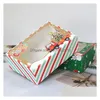 Party Favor Christmas Gift Box Kerstman Papercard Kraft Present Favor Bakken Cake Muffin Paper Packingt2I52783 Drop Delivery Home Gard Dhnoz