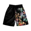 Мужские купальники Творческие Splatoon 3 Merch Short Women Men Men Elastic Thist Streetwear Шорты Kawaii Boy Girls Beach Shorts Новая игра Splatoon3 брюки J230707