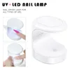 Nail Dryers Mini Nail Dryer UV Lamp Manicure Machine LED Lamp Manicure Tools Single Finger Nails Art UV Gel Polish Nail Dryer USB Nail Lamp 230706