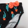 Roupa de banho feminina menina bonito biquíni infantil duas peças maiô infantil moda praia maiô conjunto de biquínis com estampa de desenhos animados