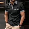 Herren-Poloshirts, Herren-Patchwork-Hemden mit Hahnentrittmuster, modische Kurzarm-Business-Oberteile, Herren-Poloshirts mit lässigem Knopf und Umlegekragen, 230706