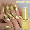 Nail Gel 12 Colors Mirror Effect Nail Polish Gold Silver Glitter Diamond Semi Permanent Nail Varnish UV Gel for DIY Nail Art Decorations 230706