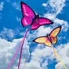 Acessórios de pipa borboleta pipas voando brinquedos para crianças linha de pipa pipas de nylon fábrica profissional pipas de vento pára-quedas windsurf 230706
