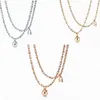 Other Fashion Accessories Trendy Unisex Necklaces 925 Silver Double U-shaped Horseshoe Chain Round Ball Lock Pendant Gold-plated Necklace