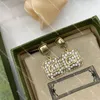 Mode Diamant baumeln Ohrringe Aretes für Frauen Doppelbuchstaben Ohrstecker Party Hochzeit Eardrop Verlobung Liebhaber Geschenk Schmuck mit Box