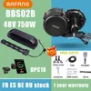 Lights BAFANG 48V 750W MOTOR BBS02B BBS02 MID DRIVE MOTOR 8FUN Electric Bike Conversion Kit 52V17.5AH LITHIUM Batteri Kit Samsung Celler