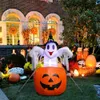 Other Event Party Supplies DIY Scary Halloween Decoration for Outside Inflatable Pumpkin Ghost with LED Light Airblown Blow in Pumpkin Up Outdoor Yard Deco 230706