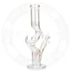 12,5'' glazen bong dab rig Rook waterpijp waterpijp Rechte buis rokende pijpen booreilanden Holografische Rainbow bongs tabak recycler 14 mm kom