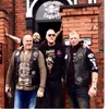 NAJFAJNIEJSZY CZARNY MOTYL ŚMIERCI CZASZKA MOTOCYKL FAJNE DUŻE POSZYCIE NA POWRÓT ROCKER CLUB KAMIZELKA OUTLAW BIKER MC PATCH 247c