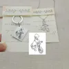 Accessoires Aangepast Kinderen Echte Drawing Keychain Kinderen Artwork Personaliseer Custom Photo Art Keychain Sieraden Gift