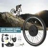 Lights 26x1.75'' Electric Bike Conversion Kit Bike Rear Wheel Hub Motor Kit 48v 1000w Powerful Ebike Motor Kit