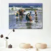 Leinwandkunst am Meer in der Brandung Ii, Gemälde von Edward Henry Potthast, Kunstwerk, impressionistische Landschaft, handgefertigte Wanddekoration