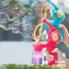 Jeux de nouveauté Enfants Bubble Gun Machines à bulles automatiques Ventilateurs de dessin animé Bubbles Maker Machine Savon Souffleur Jouets de bain Jouet de plein air 230706