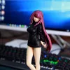 Anime Manga 23Cm Fate/grand Order Arcade Fgo Sweater Scathach Anime Figur Fordonschassi Docka Ornament Modell Garage Kit Leksaker Present L230706 L230706