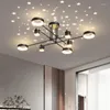 Lustres 2023 Moderne LED Salon Intelligent Pour Chambre HangLamp Nordic Creative Étoilé Éclairage Intérieur Lustre Luminaires
