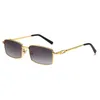 Lunettes de soleil mode carti top New Kajia lunettes carrées plein cadre pour femmes avec la boîte d'origine