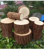 accessories 1pc Small Wooden Pile Base Ornaments Stump Original Wood Tree Photography Photo Tool Manual Diy Decoration Unfinished Wood