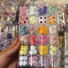 Stickers Decals 100PCS Per Box Nail Pearl Jewelry Handmade Kawaii Nail Art Charms Customize Decoration Stickers 3D Acrylic Flowers 230706