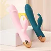 Massager för kvinnor silikon kanin vibrator 360 roterande dildo gspot stimulering citoral stimulator vuxen sex leksak fabriksförsäljning