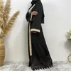 Vêtements ethniques Shang pakistanais saoudien femmes Cardigan Robe dentelle islamique musulman mode Caftan Marocain De Mariage