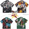 Camicie casual da uomo Graffiti WACKO MARIA Camicia Uomo Donna 1 1 Migliore qualità Camicie oversize Hawaii Tees abbigliamento uomo T230707