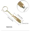 Cigar Punch Cutters Blade Key Ring Chain Pendant Draw Hole Opener Cigars Cutter Gadgets Pocket Carved Striped Round Cigar Scissors