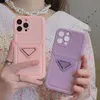 Designer Solid Creamy Summer Dopamine Phone Cases for Apple iPhone 14 13 12 11 Pro Max Luxury Soft Silicone Full-body Mobile Cell Back täcker Fundas Purple Pink Sort